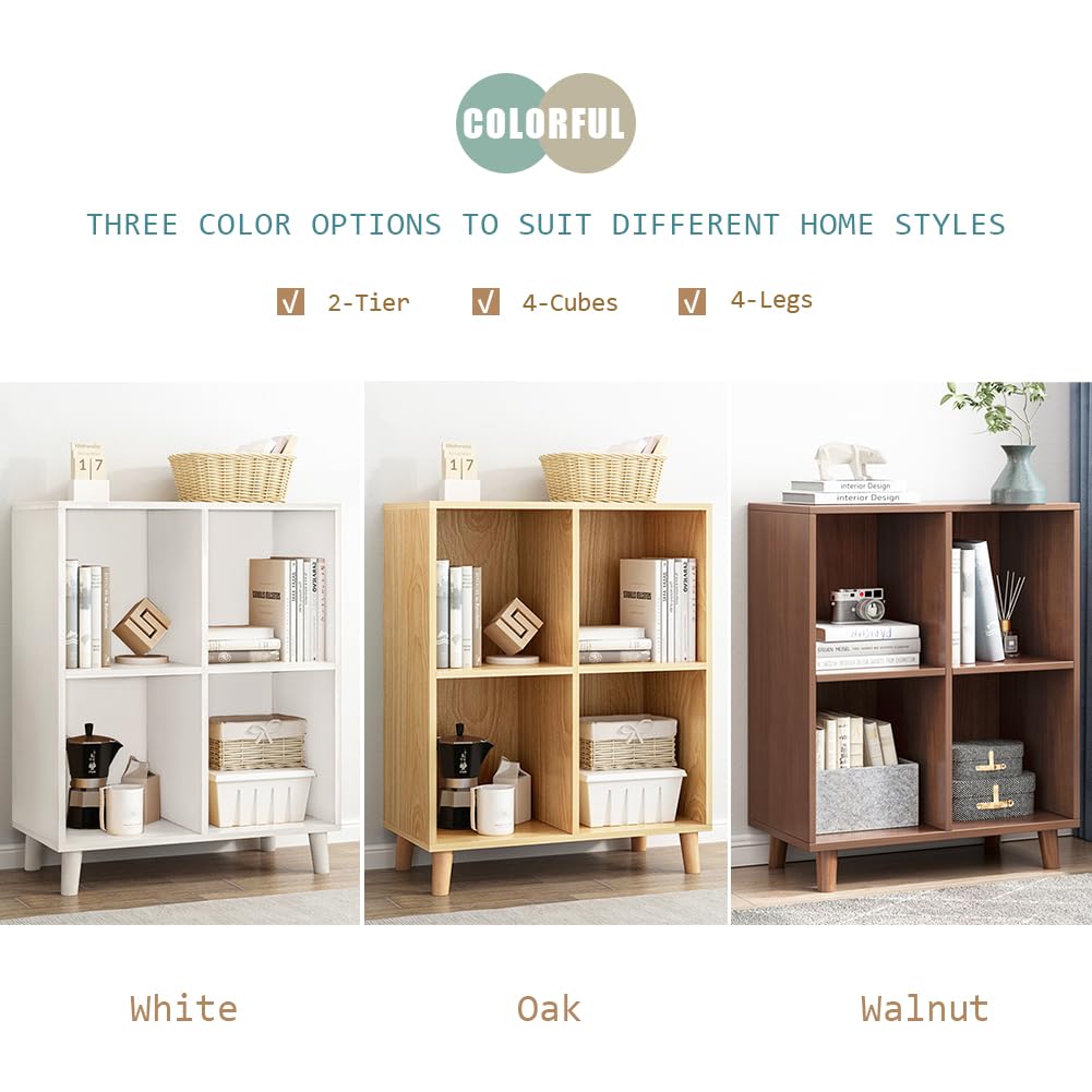 Amazon.com: IOTXY Open Cube Low Bookcase - 3-Tier Freestanding